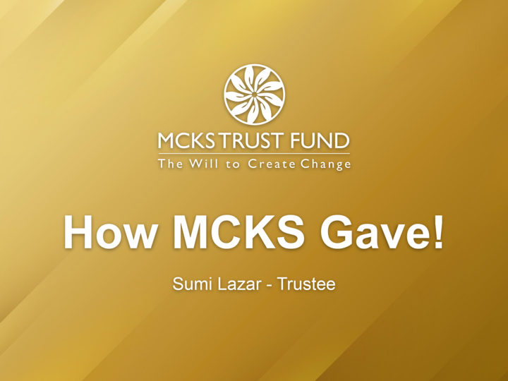 How MCKS Gave!