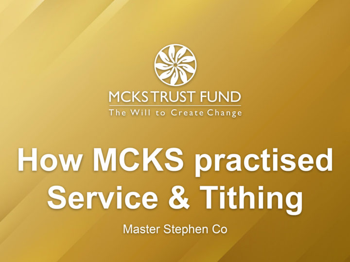 How MCKS Practiced Service & Tithing